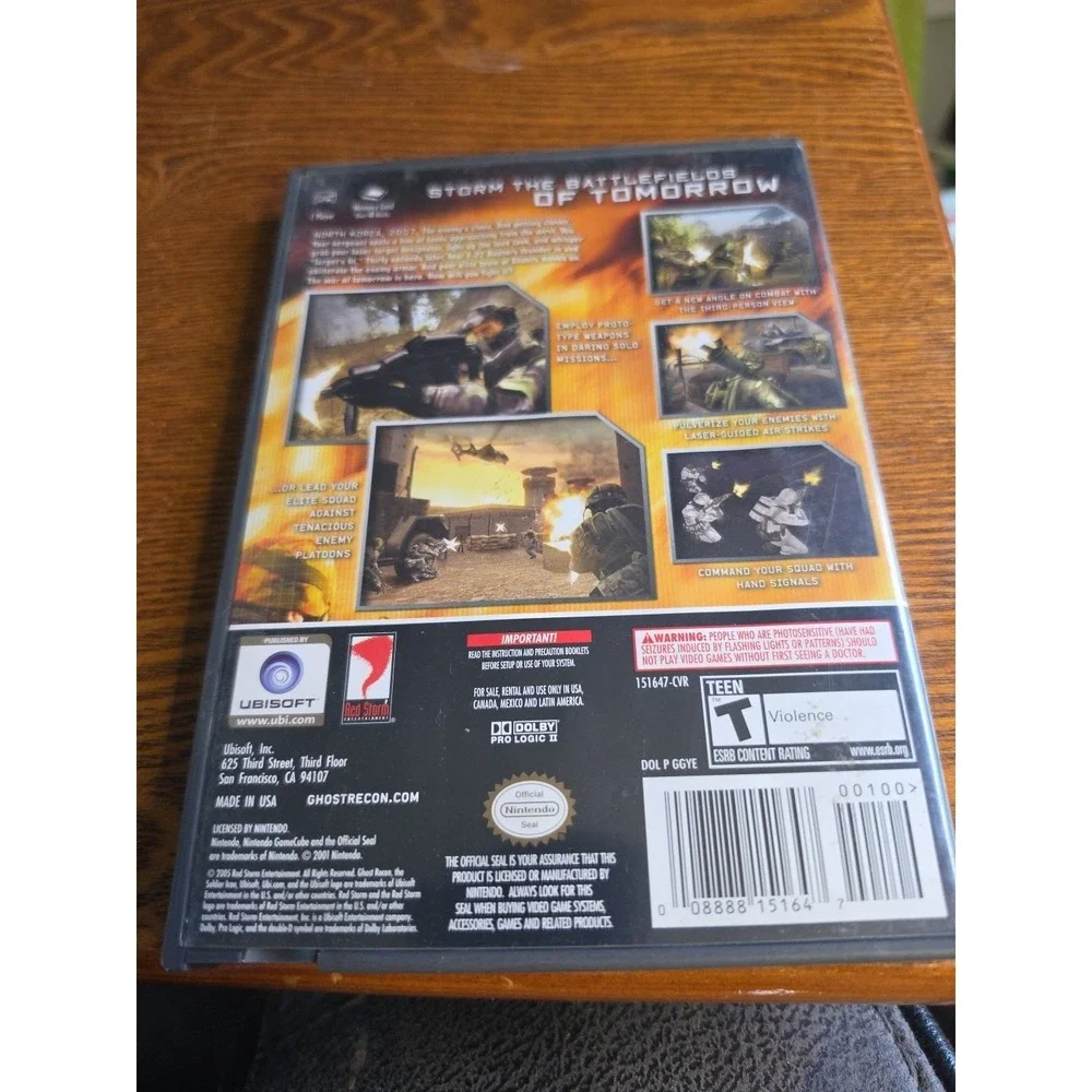 Tom Clancy's Ghost Recon 2 (Nintendo GameCube, 2005) Game + Manual